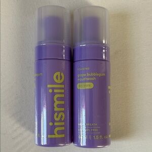 hismile Foaming Grape Bubblegum Mouthwash Spray – Purple (2 Pack)